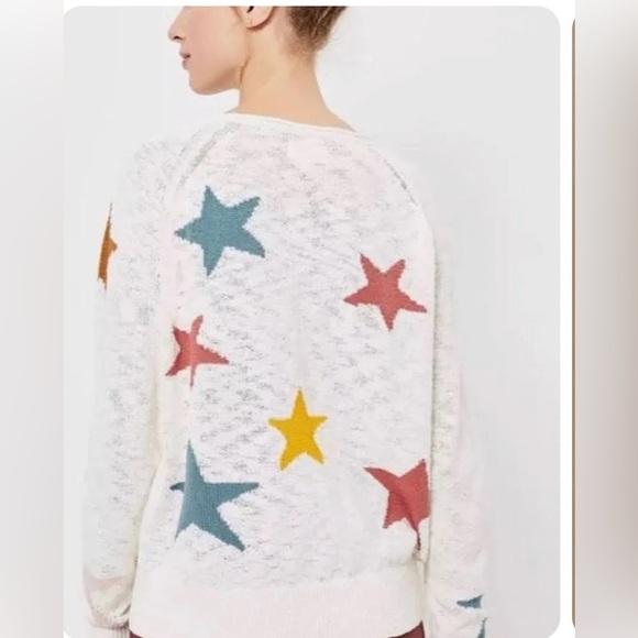 Beautiful LOFT Lou & Grey Star Sweater - Size XS - Picture 2 of 6
